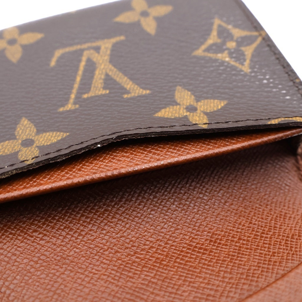 LOUIS VUITTON(ルイヴィトン) アンヴェロップ・カルト ドゥ ヴィジット モノグラム カードケース ブラウン レディース
