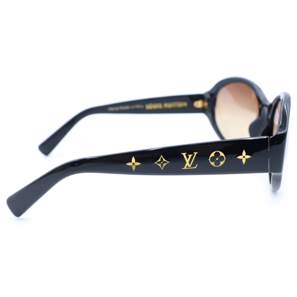 LOUIS VUITTON(ルイヴィトン) サイドモノグラム オーバル サングラス 眼鏡 アイウェア ブラック Z0033W