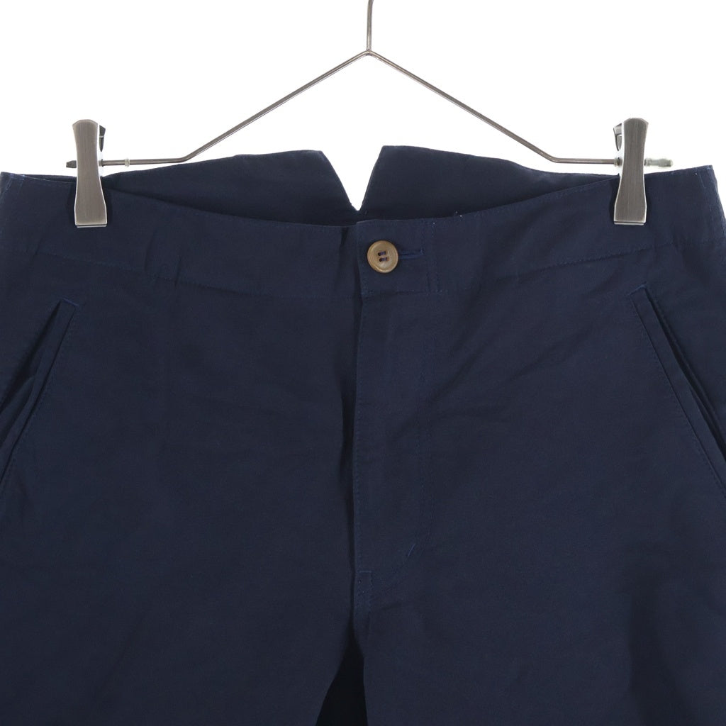 COMME des GARCONS HOMME PLUS(コムデギャルソンオムプリュス) 13AW ツリーオブユース期 ジップフライ ポリエステル縮絨 七分丈 ショートパンツ ショーツ ブラック PL-P021