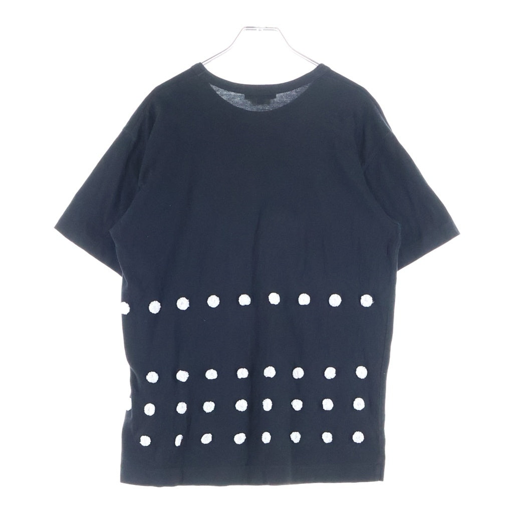 COMME des GARCONS HOMME PLUS(コムデギャルソンオムプリュス) 13AW ツリーオブユース期 ボンボン クルーネック 半袖カットソー Tシャツ ブラック/ホワイト PL-T013