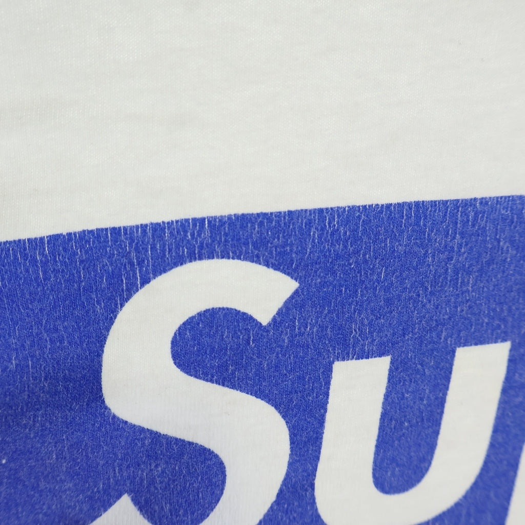 SUPREME(シュプリーム) ×ANTIHERO Dog Tee アンタイヒーロー ドッグ フロントバックプリント クルーネック 半袖カットソー Tシャツ ホワイト/ブルー