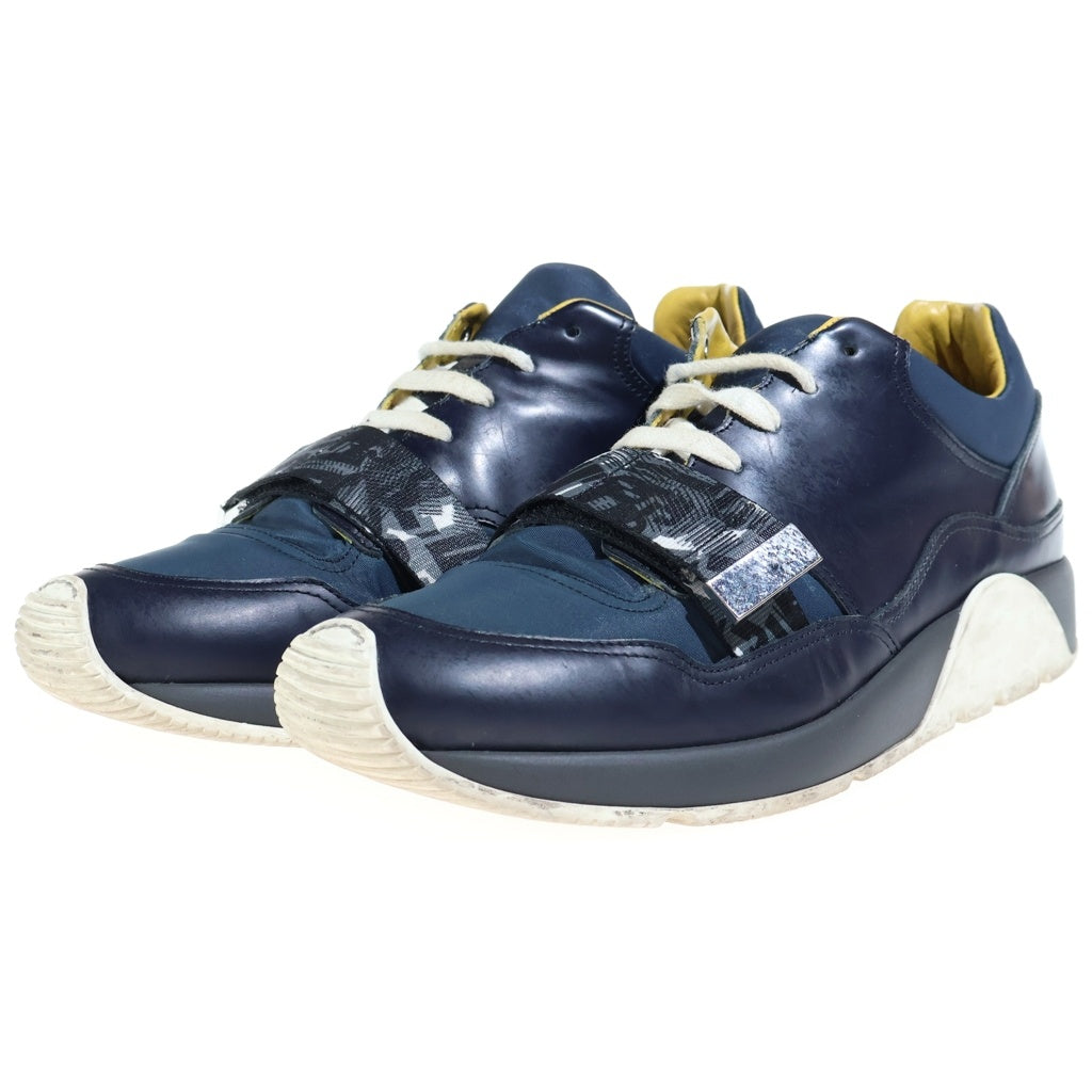 Dior HOMME(ディオールオム) CDロゴ アジャスター レザー ローカットスニーカー ネイビー/ブラック