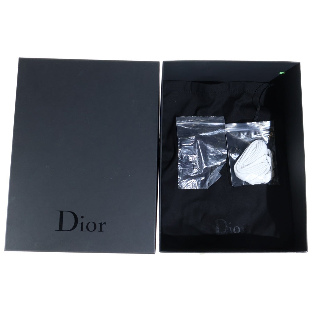 Dior HOMME(ディオールオム) CDロゴ アジャスター レザー ローカットスニーカー ネイビー/ブラック