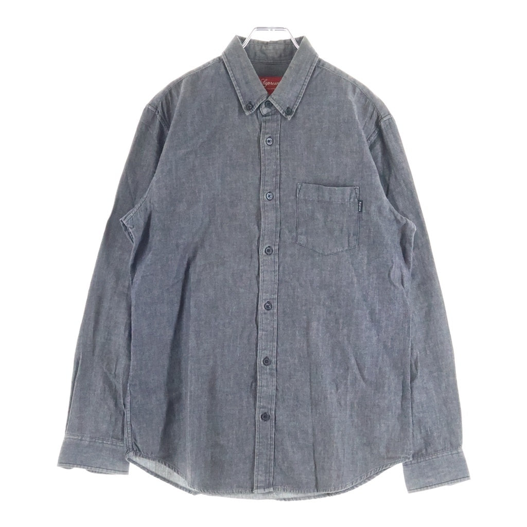 SUPREME(シュプリーム) 13SS Denim Button Down Shirt デニムボタンダウン 長袖シャツ ブラック