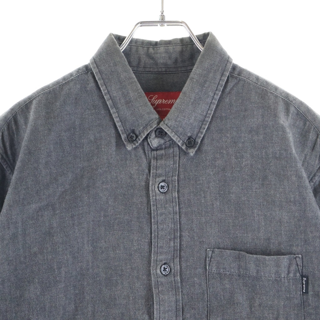 SUPREME(シュプリーム) 13SS Denim Button Down Shirt デニムボタンダウン 長袖シャツ ブラック