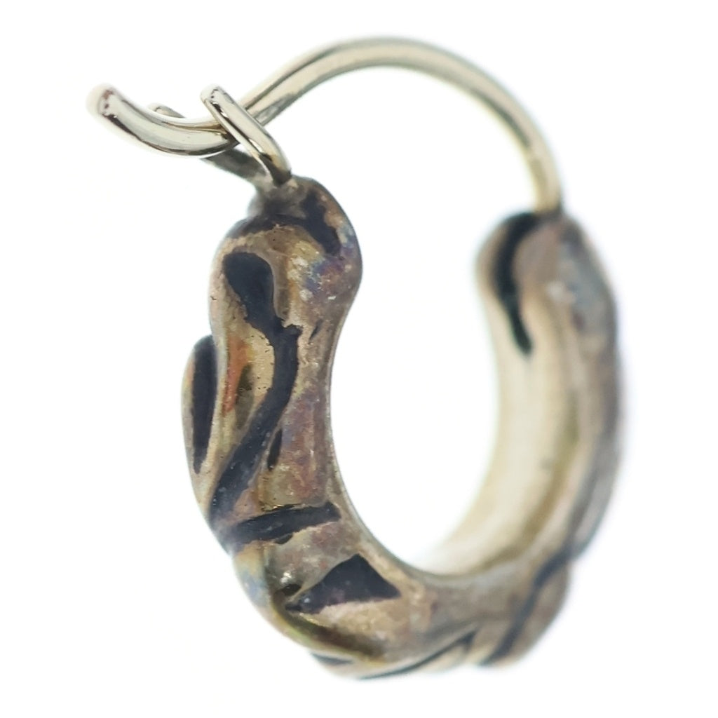 CHROME HEARTS(クロムハーツ) TNY HOOP SCRL タイニースクロールフープ シルバーピアス