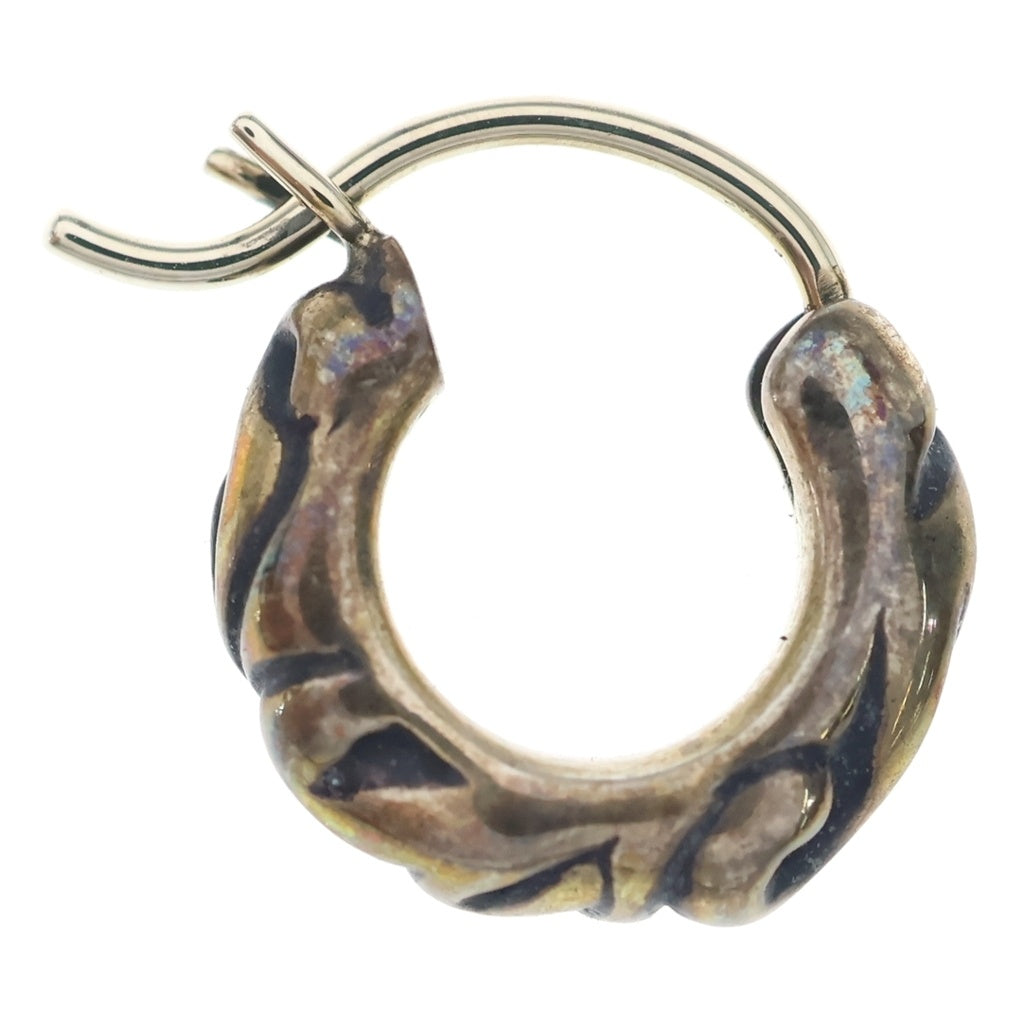 CHROME HEARTS(クロムハーツ) TNY HOOP SCRL タイニースクロールフープ シルバーピアス
