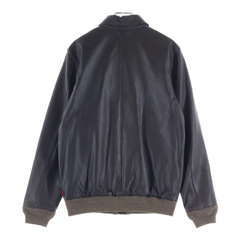 WTAPS(ダブルタップス) 12AW A-2 ラムレザー ジップアップ ジャケット ブラウン 122SPDT-JKM02