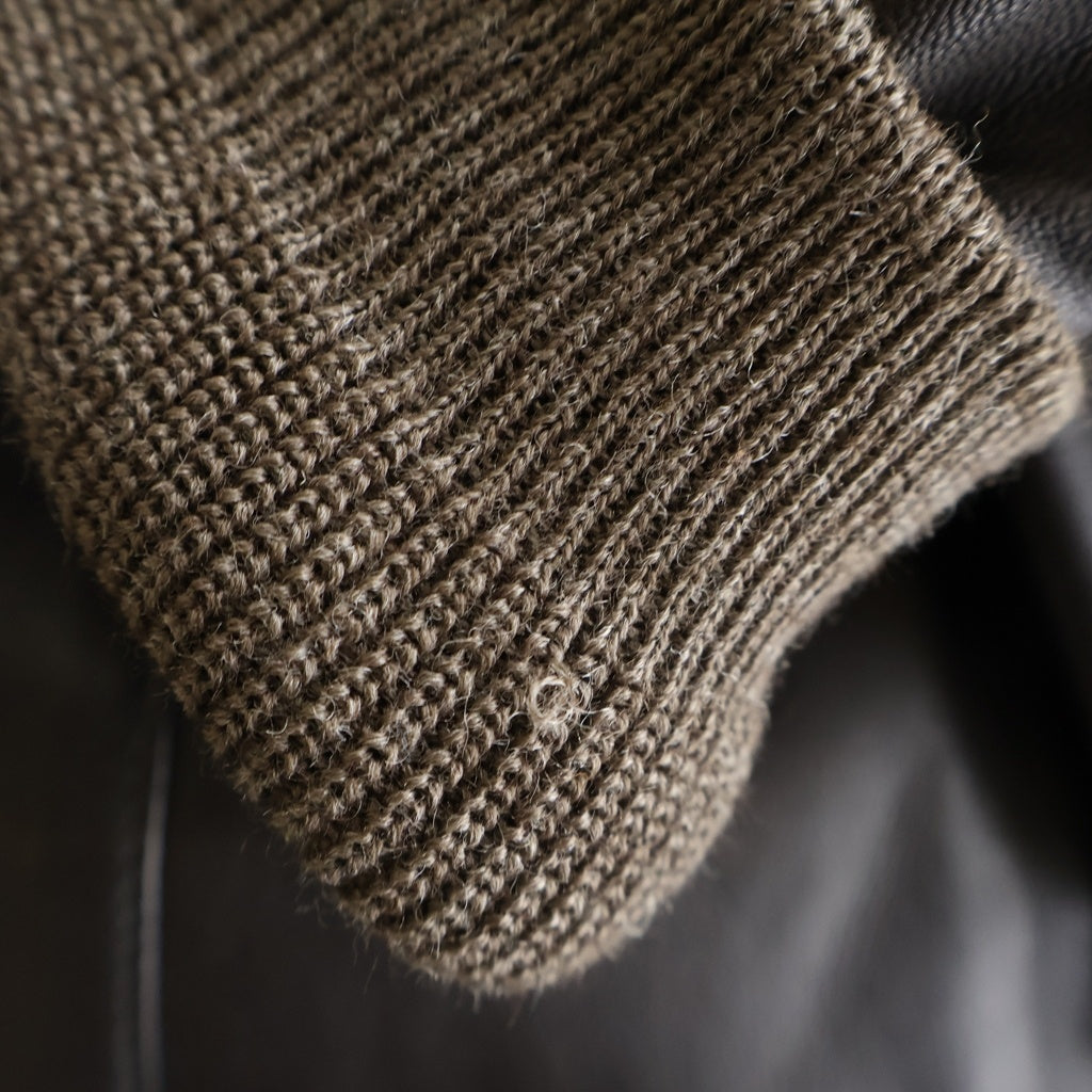 WTAPS(ダブルタップス) 12AW A-2 ラムレザー ジップアップ ジャケット ブラウン 122SPDT-JKM02