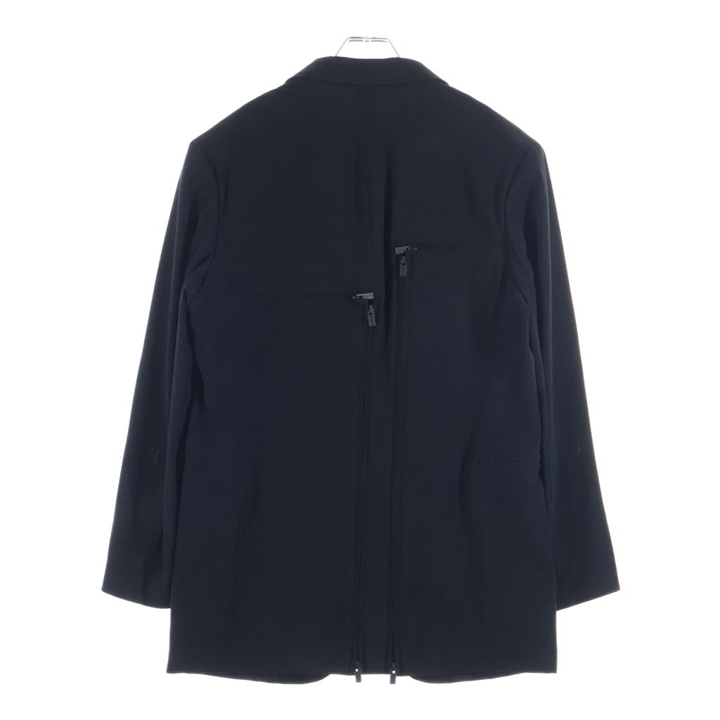 Yohji Yamamoto(ヨウジヤマモト) 25SS マルチジップ テーラードジャケット ブラック HP-J15-500