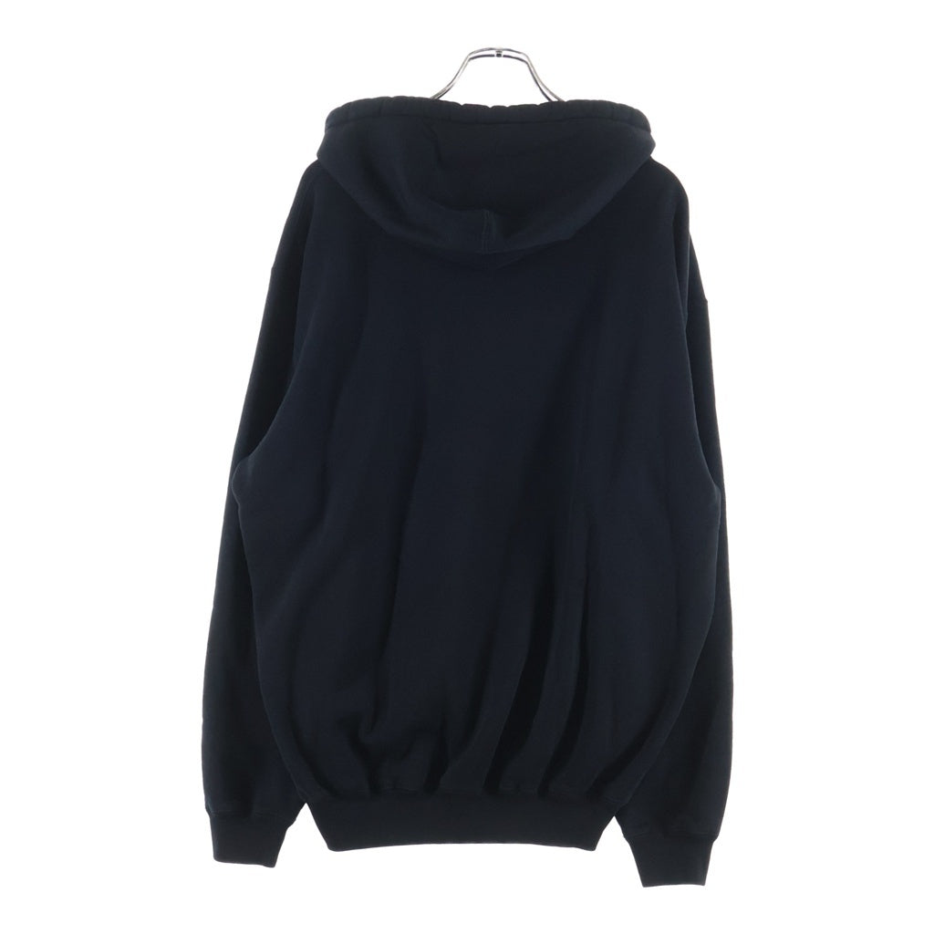 AURALEE(オーラリー) 24AW SMOOTH SOFT SWEAT PARKA スムースソフト スウェット プルオーバーパーカー ブラック A24AP01TU