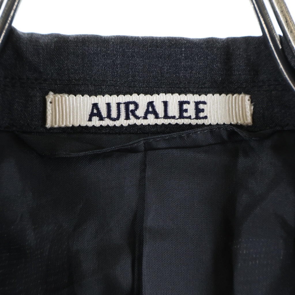 AURALEE(オーラリー) 23SS SUPER FINE TROPICAL WOOL JACKET スーパーファイントロピカル ボタンフライ テーラードジャケット グレー A23SJ02WT