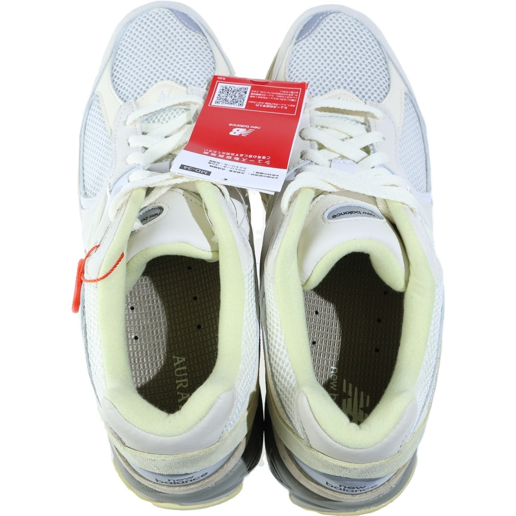 New Balance(ニューバランス) ×AURALEE オーラリー スウェード メッシュ ローカットスニーカー ホワイト US11/29cm M2002RA1