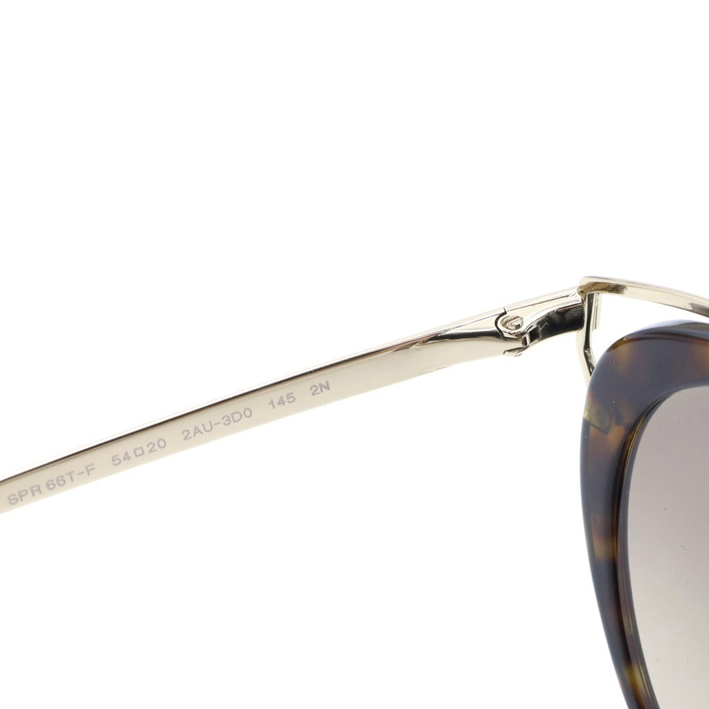 PRADA(プラダ) ラウンド キャッツアイフレーム サングラス メガネ 眼鏡 アイウェア ゴールド/ブラウン SPR 66T-F レディース