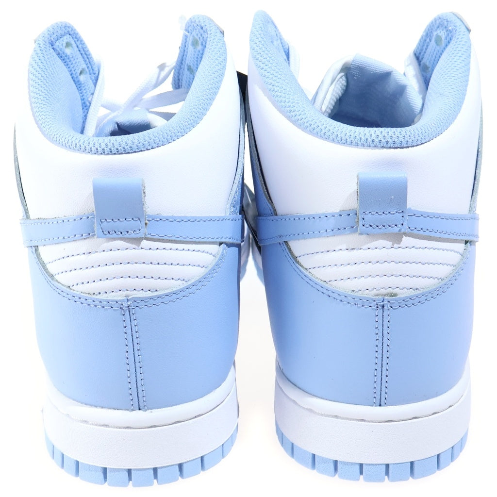NIKE(ナイキ) WMNS DUNK HIGH ALUMINIUM ウィメンズ ダンク アルミニウム ハイカットスニーカー ホワイト/ブルー US10.5/27.5cm DD1869-107 レディース