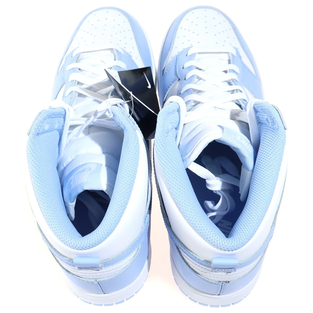 NIKE(ナイキ) WMNS DUNK HIGH ALUMINIUM ウィメンズ ダンク アルミニウム ハイカットスニーカー ホワイト/ブルー US10.5/27.5cm DD1869-107 レディース