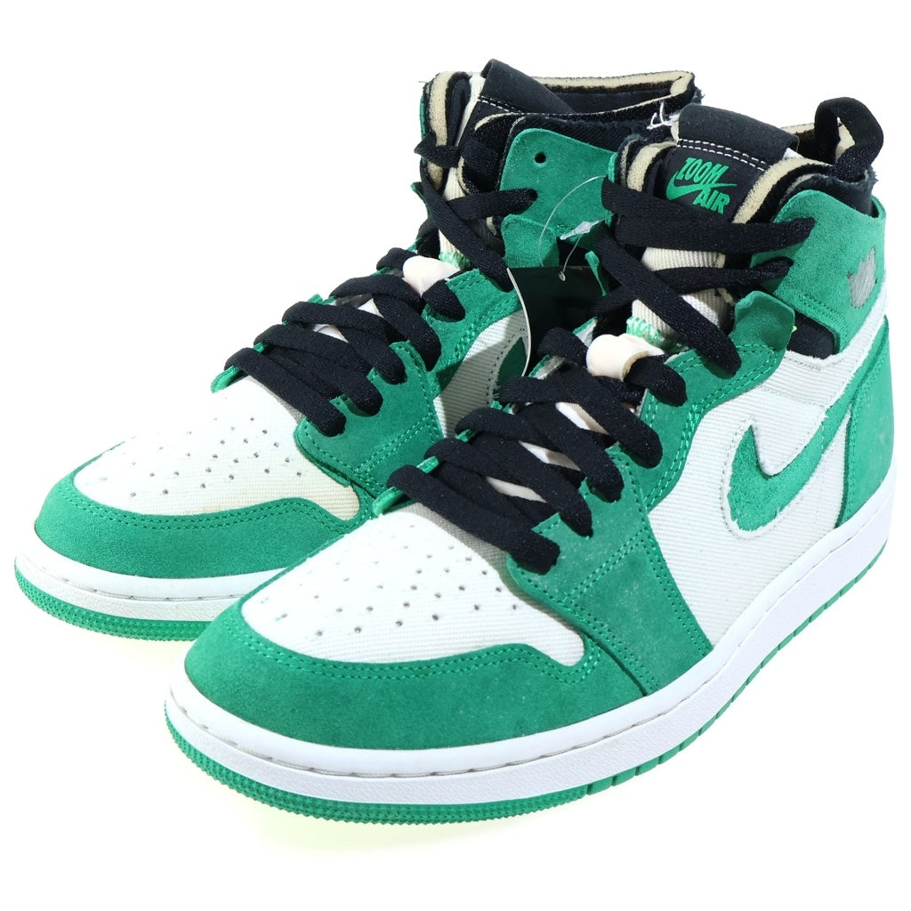 NIKE(ナイキ) JORDAN 1 HIGH ZOOM AIR CMFT LUCKY BULL エアジョーダン1 ズームエアクラフト ラッキーブル ハイカットスニーカー ホワイト/グリーン US9.5/27.5cm CT0978-300