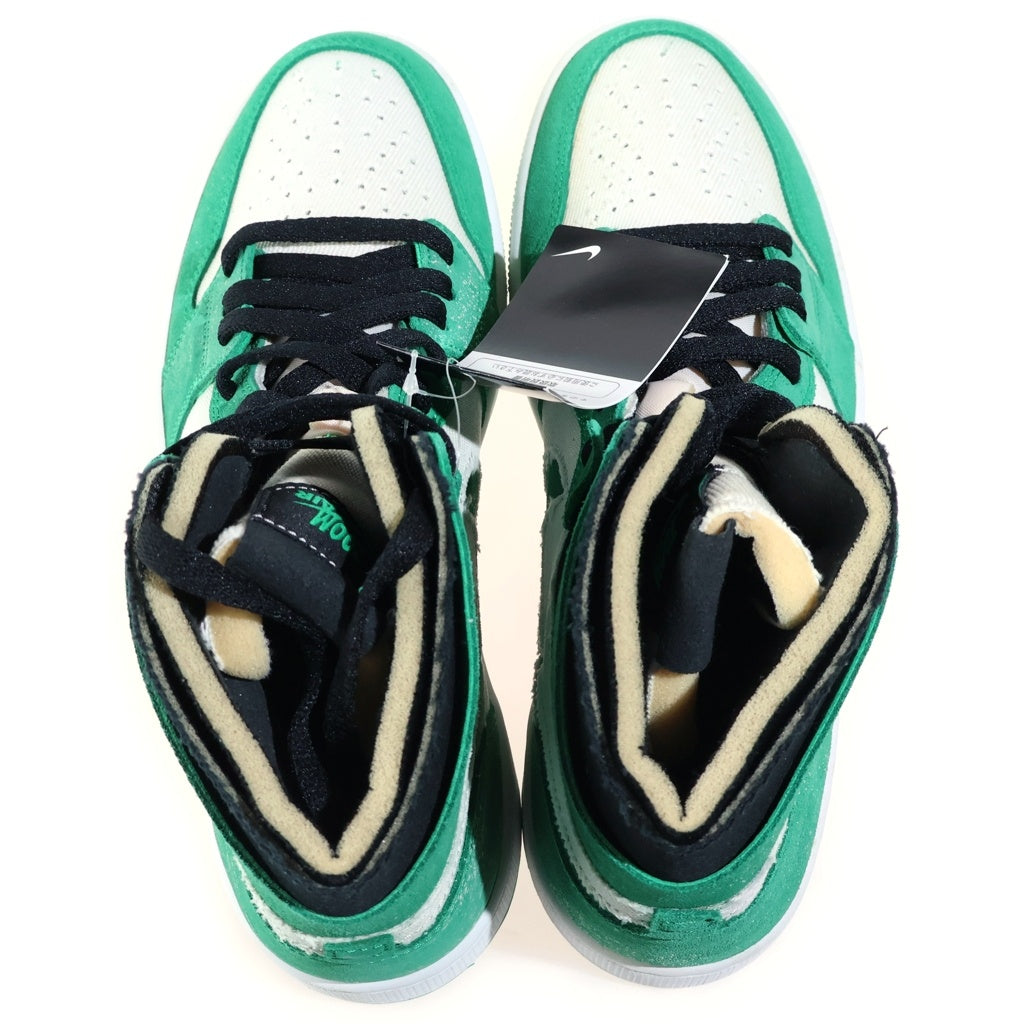 NIKE(ナイキ) JORDAN 1 HIGH ZOOM AIR CMFT LUCKY BULL エアジョーダン1 ズームエアクラフト ラッキーブル ハイカットスニーカー ホワイト/グリーン US9.5/27.5cm CT0978-300