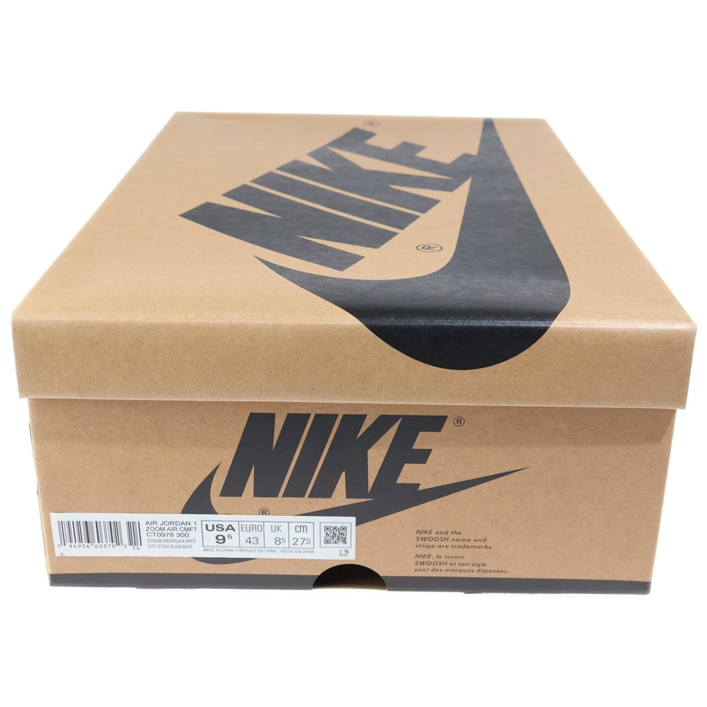 NIKE(ナイキ) JORDAN 1 HIGH ZOOM AIR CMFT LUCKY BULL エアジョーダン1 ズームエアクラフト ラッキーブル ハイカットスニーカー ホワイト/グリーン US9.5/27.5cm CT0978-300