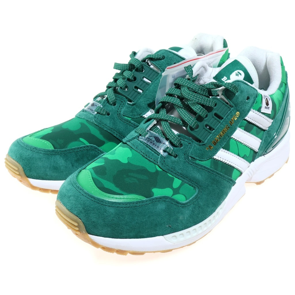 adidas(アディダス) ×A BATHING APE ×UNDEFEATED ZX8000 アベイシングエイプ アンディフィーテッド ローカットスニーカー グリーン US8.5/26.5cm FY8851
