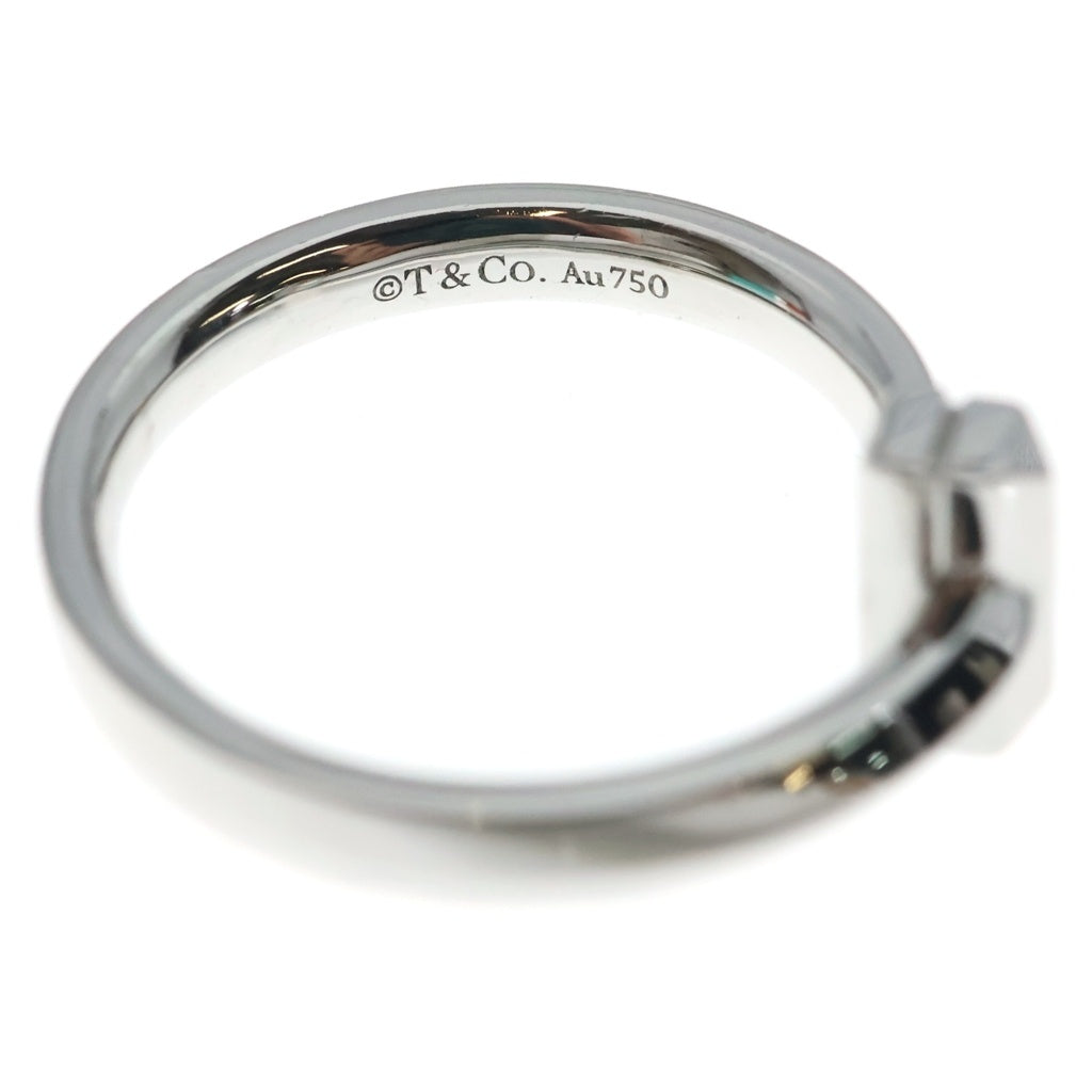 TIFFANY & Co.(ティファニー) Tワイヤーダイヤリング Au750 K18 ホワイトゴールド ダイヤモンド レディース