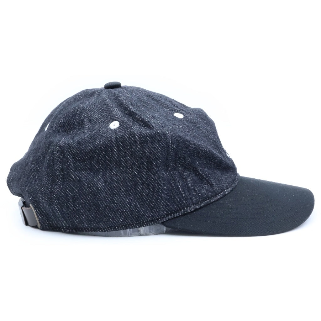 WTAPS(ダブルタップス) 25SS T-6M 05 COTTON DENIM CAP ロゴ刺繍 コットン デニム キャップ 帽子 ブラック 251HCDTーHT05