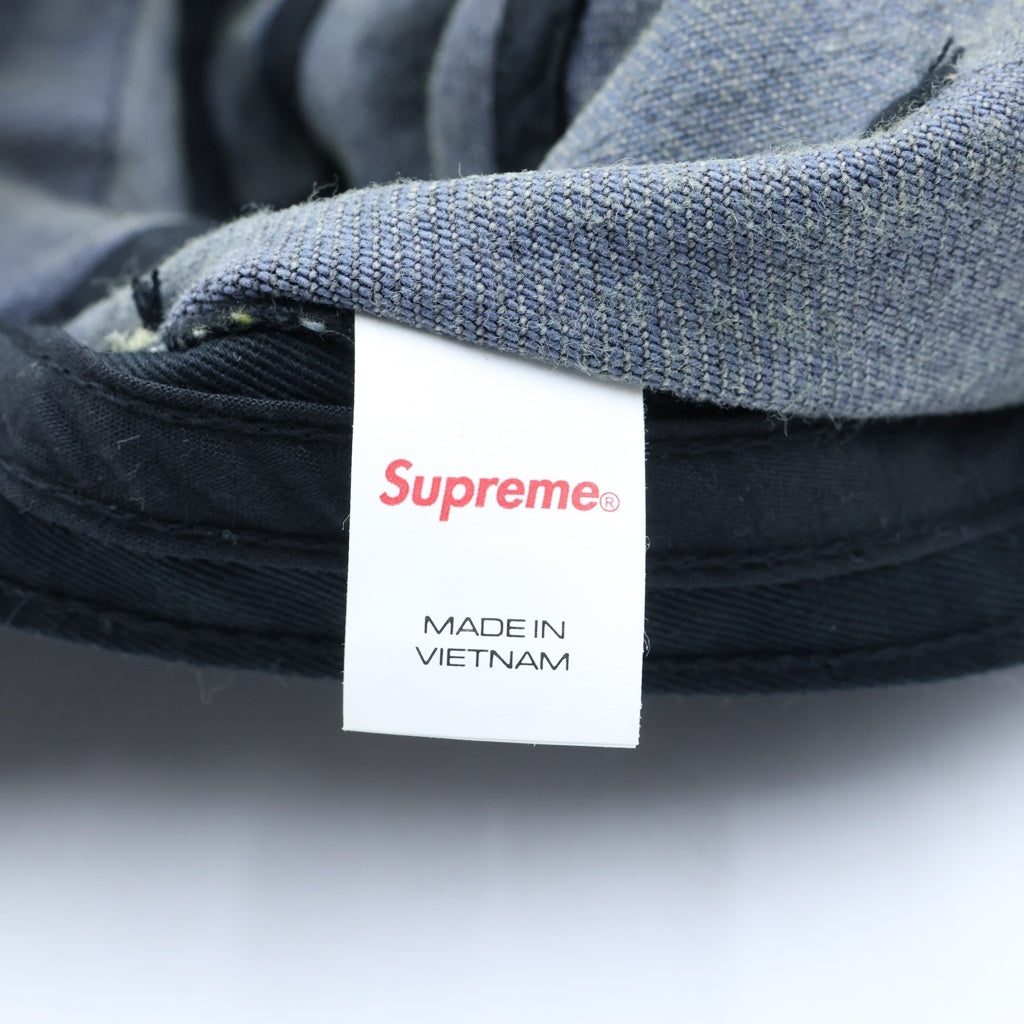 SUPREME(シュプリーム) 25AW Denim Camp Cap Washed Black ウォッシュド加工 デニム キャンプキャップ 帽子 ブラック