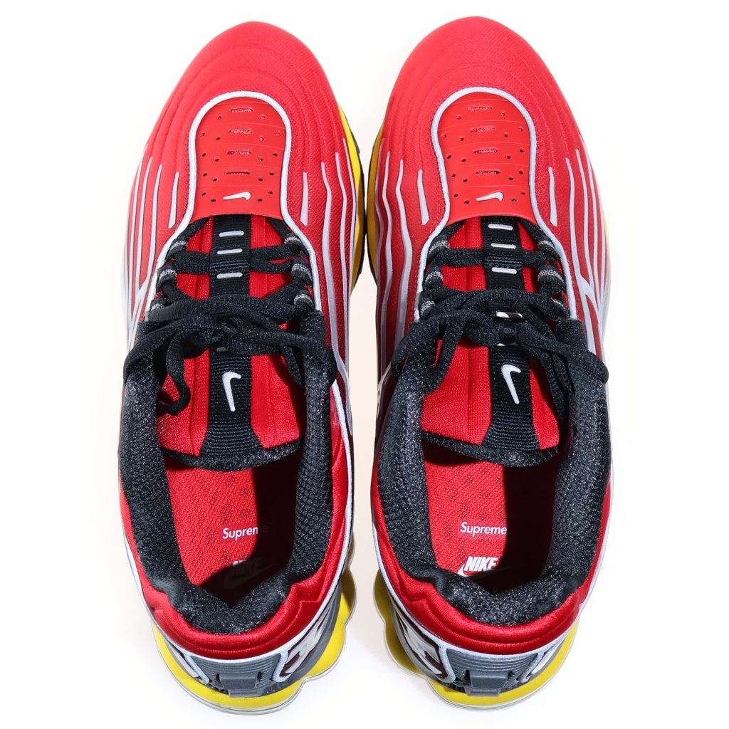 NIKE(ナイキ) ×Supreme MAX AIR ECSTASY IM7412-600 シュプリーム エアマックス 2001 エアエクスタシー ローカットスニーカー レッド/イエロー US9/27cm