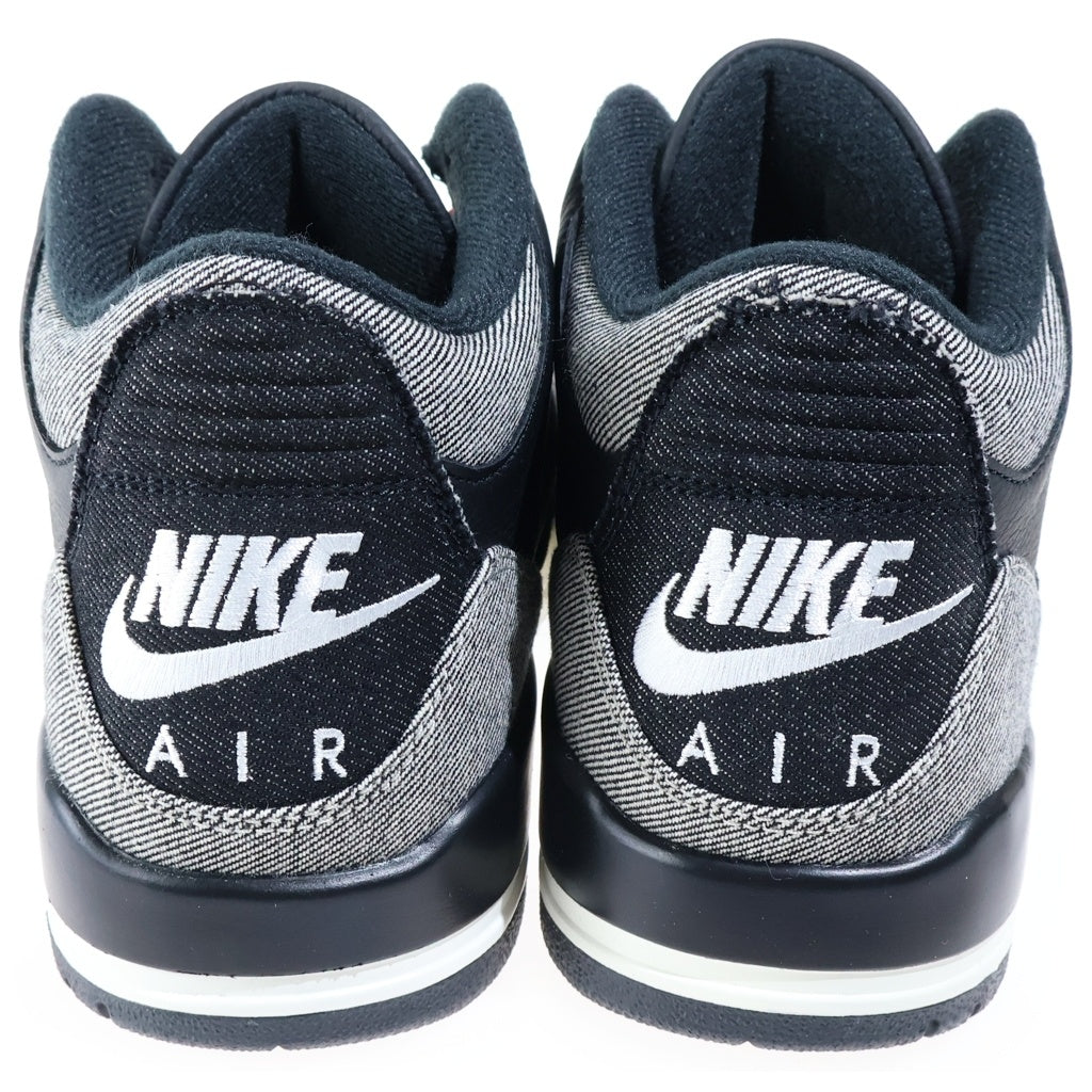 NIKE(ナイキ) ×LEVI'S AIR JORDAN 3 RETRO SP リーバイス エアジョーダン3 レトロ ローカットスニーカー ブラック/グレー US9.5/27.5cm IR0914-400