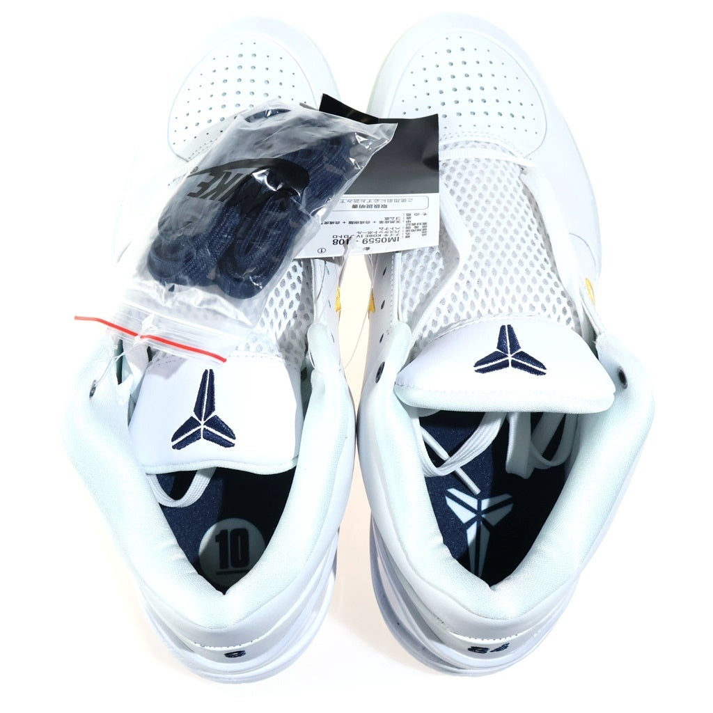 NIKE(ナイキ) KOBE 4 PROTRO DRAFT PACK PACERS IV6585-900 コービー4 プロトロ ドラフトパック ペイサーズ ローカットスニーカー ホワイト/イエロー US9.5/27.5cm