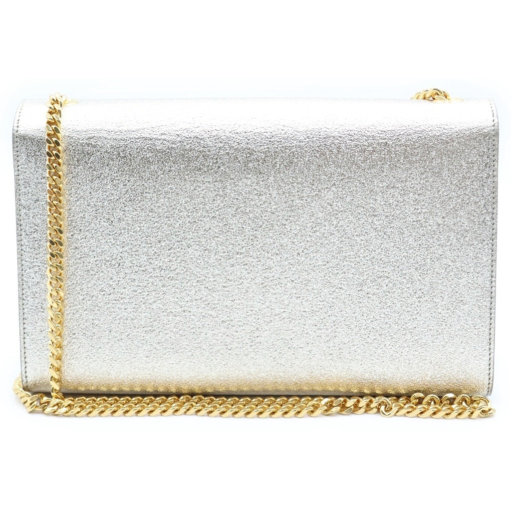 SAINT LAURENT PARIS(サンローランパリ) ケイト ミディアム チェーンショルダーバッグ ゴールド レザー 364021 ゴールド金具 レディース