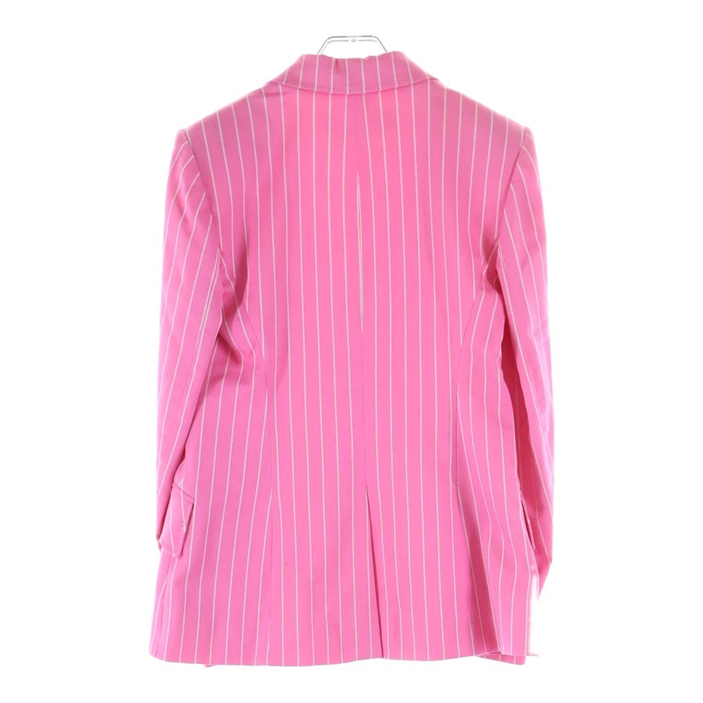 DIOR(ディオール) ■ピークドラペル ストライプ 1B テーラードジャケット ピンク 5P12022201 38 レディース