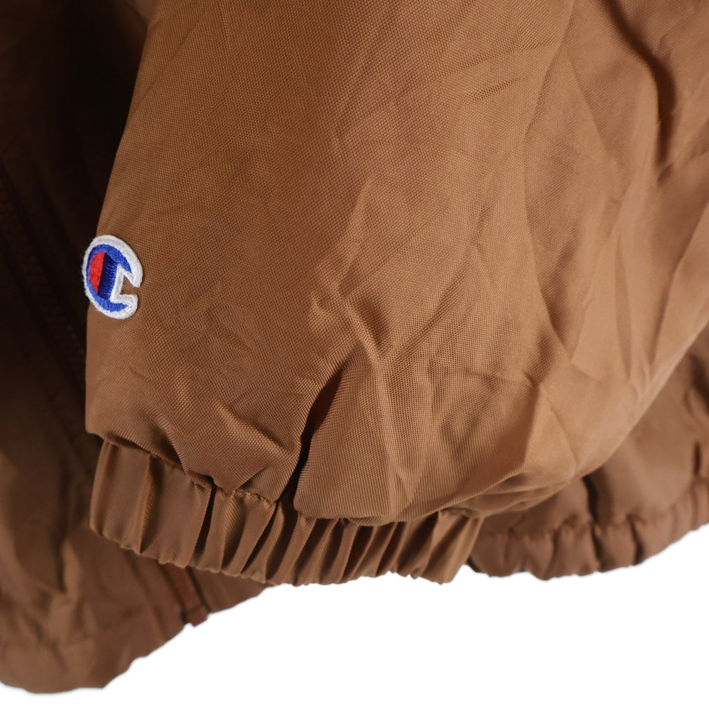 SUPREME(シュプリーム) 17AW ×Champion Sherpa Lined Hooded Jacket チャンピオン シェルパ ラインド 裏地ボア フーデッド パーカー ジャケット ブラウン