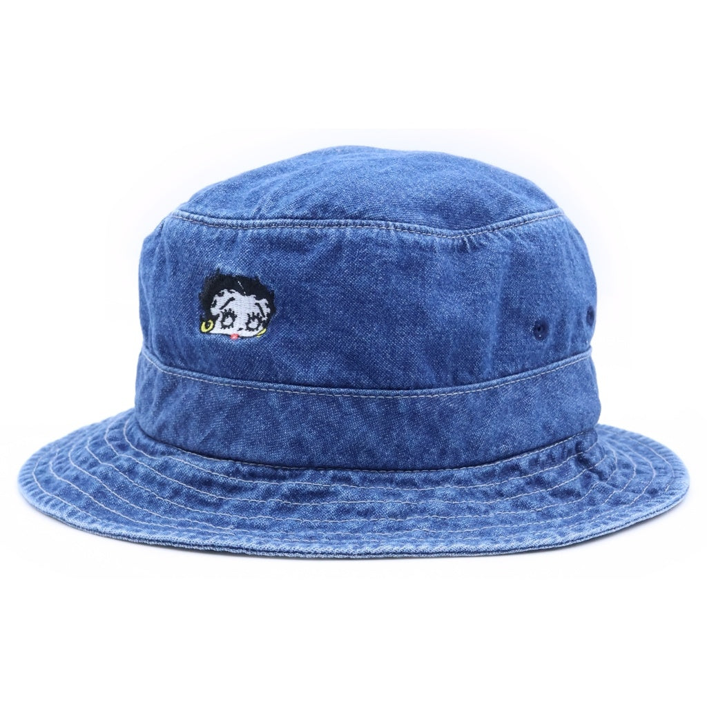 SUPREME(シュプリーム) 16SS Betty Boop Denim Crusher ベティ ブープ デニムクラッシャー キャップ バケットハット インディゴ