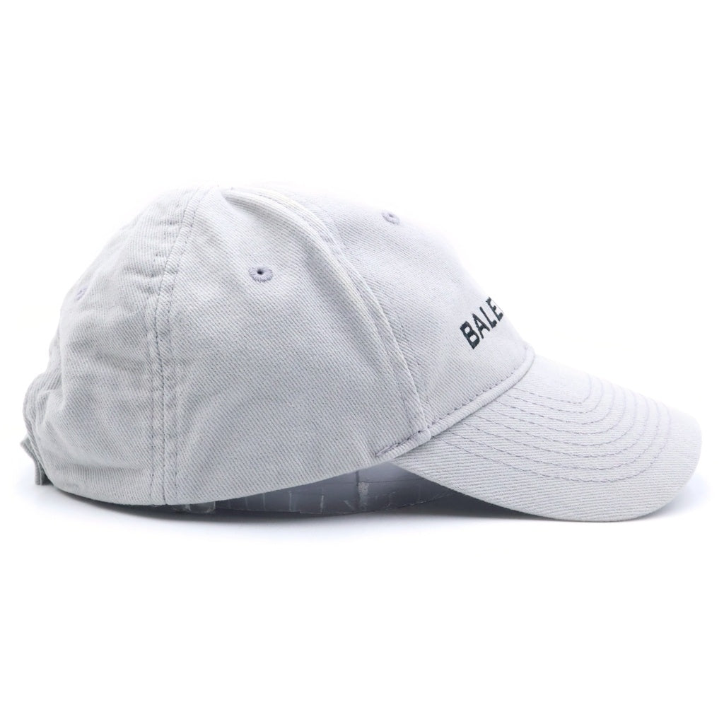 BALENCIAGA(バレンシアガ) フロントロゴ刺繍 ベースボールキャップ 帽子 グレー