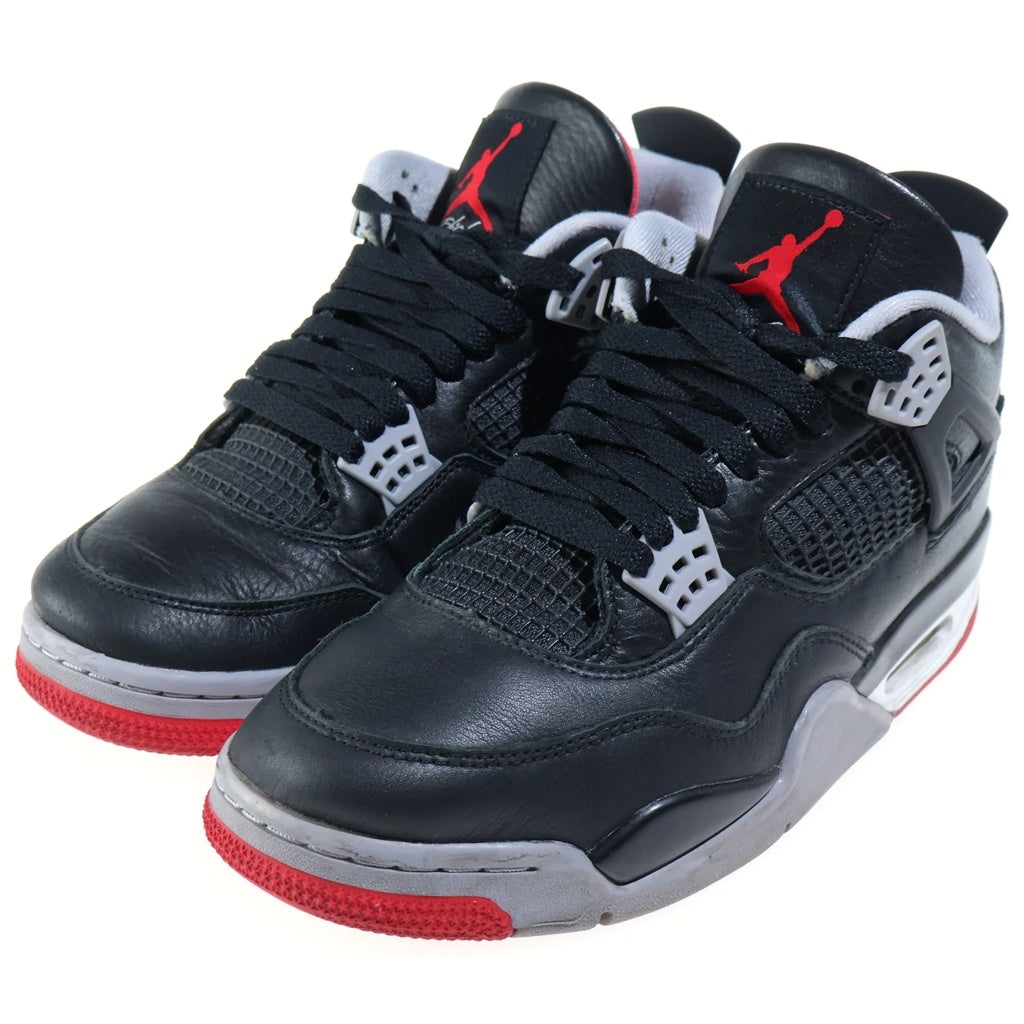NIKE(ナイキ) AIR JORDAN4 RETRO BRED REIMAGINED エアジョーダン4 レトロ ブレッド リイマジンド ハイカットスニーカー ブラック US9/27cm FV5029-006