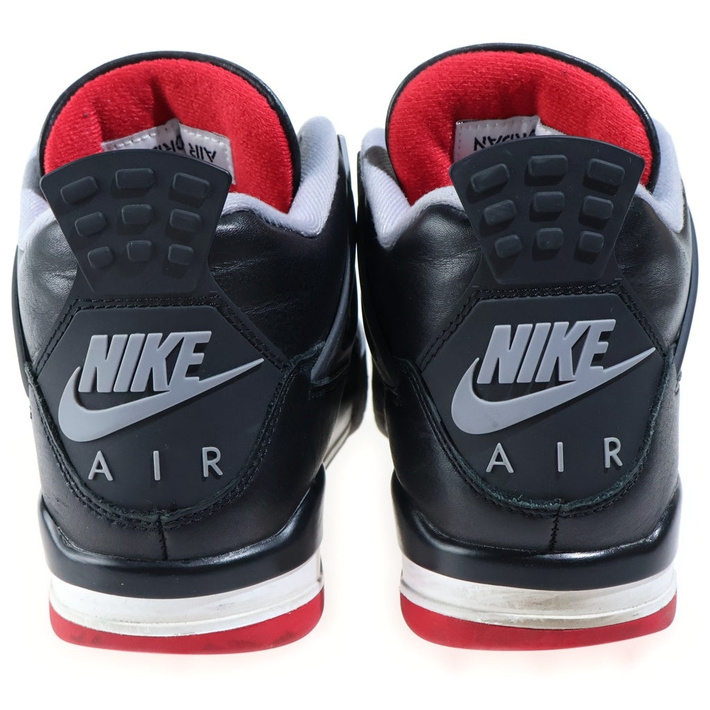 NIKE(ナイキ) AIR JORDAN4 RETRO BRED REIMAGINED エアジョーダン4 レトロ ブレッド リイマジンド ハイカットスニーカー ブラック US9/27cm FV5029-006
