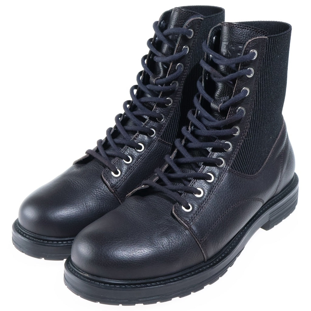 DIESEL(ディーゼル) D-ALABHAMA EC アラブハマ レザー ハイカットブーツ ブラック Y02886