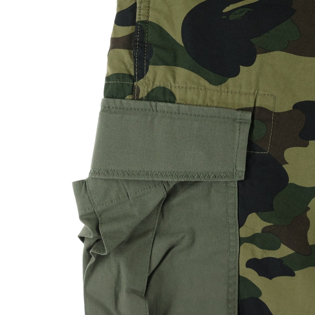 A BATHING APE(アベイシングエイプ) Cargo Short カモフラ カーゴショーツ カーキ 001SPG301025X