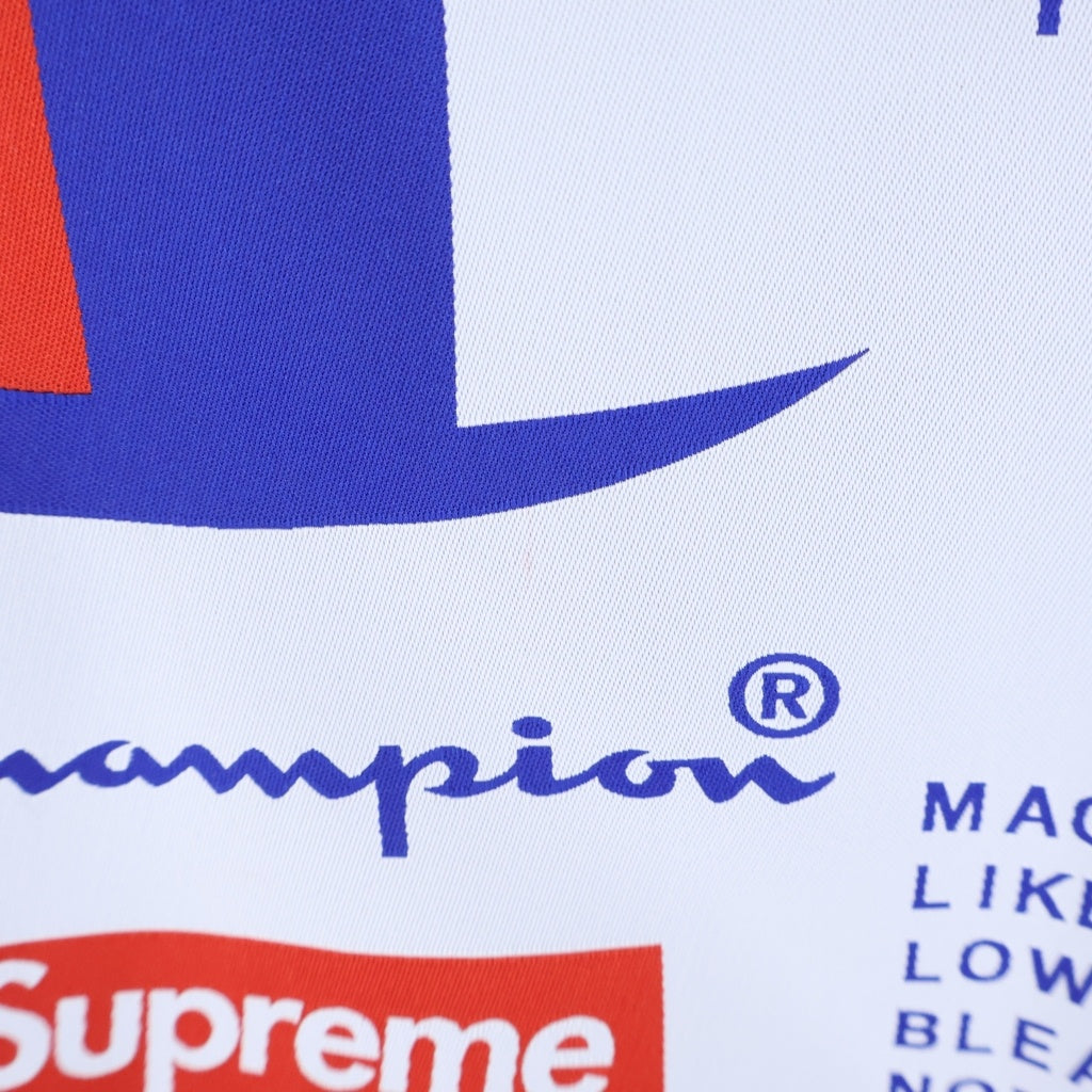 SUPREME(シュプリーム) 18AW ×Champion Label Coaches Jacket チャンピオン ラベル 裏地ボア コーチジャケット ネイビー