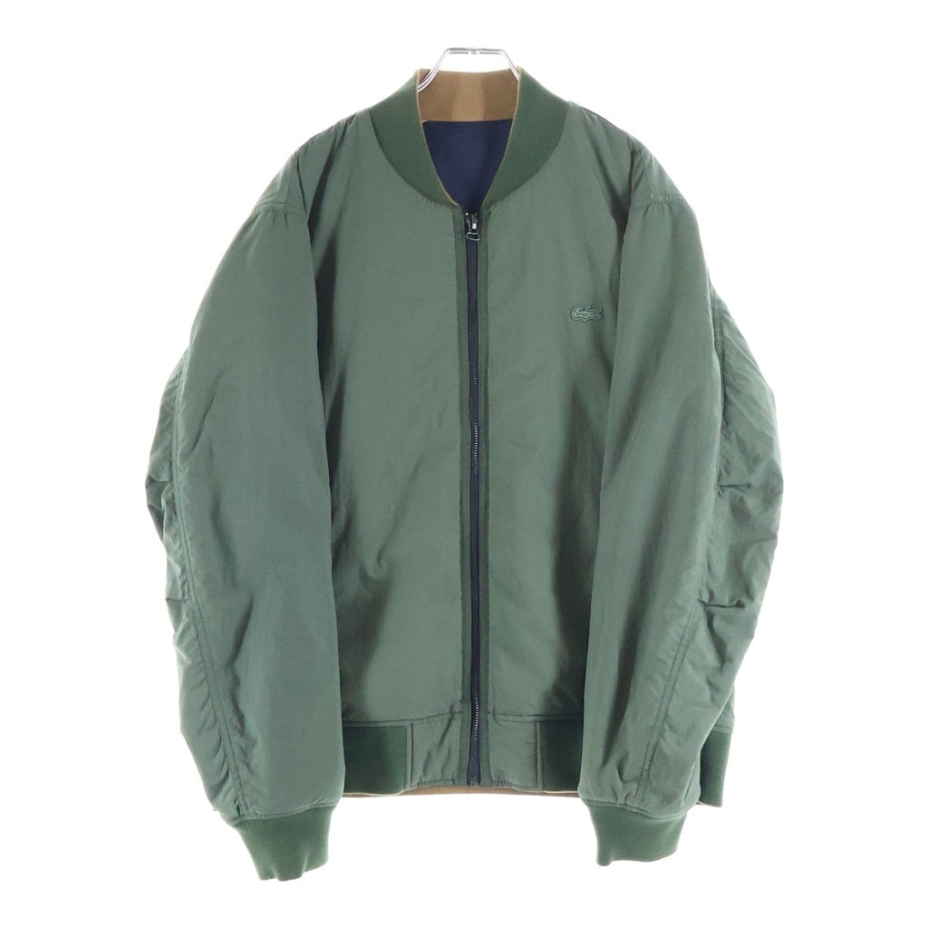 LACOSTE(ラコステ) Reversible Bomber Jacket リバーシブル ボンバージャケット カーキ/ネイビー BH5299