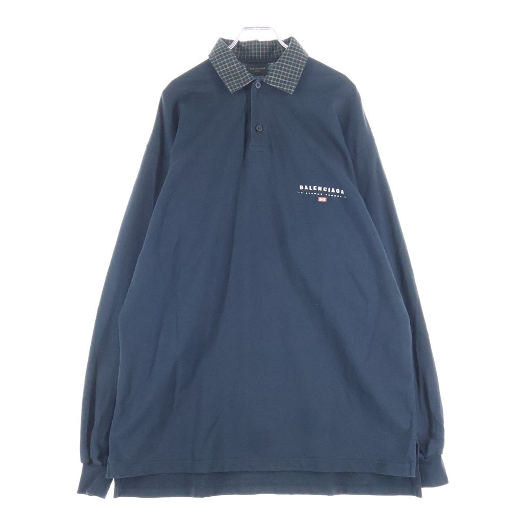 BALENCIAGA(バレンシアガ) 25AW Unity Sport Long-Sleeved Polo Shirt ユニティ スポーツ ロングスリーブ 襟付きヘンリーネック 824216TSVB6