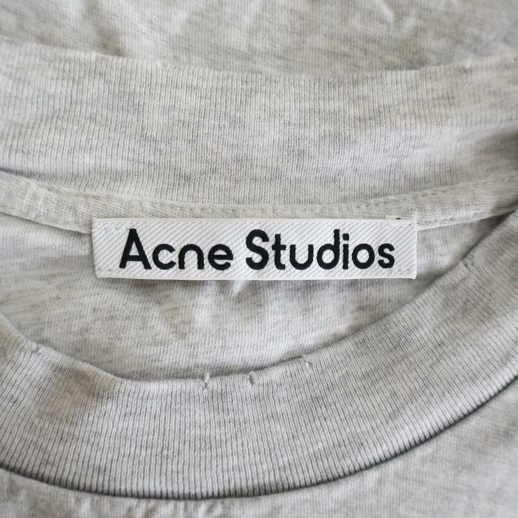 Acne Studios(アクネ ストゥディオズ) STOCKHOLM 1996 ストックホルム クルーネック 半袖Tシャツ カットソー グレー FN-UX-THHI000017-CL201