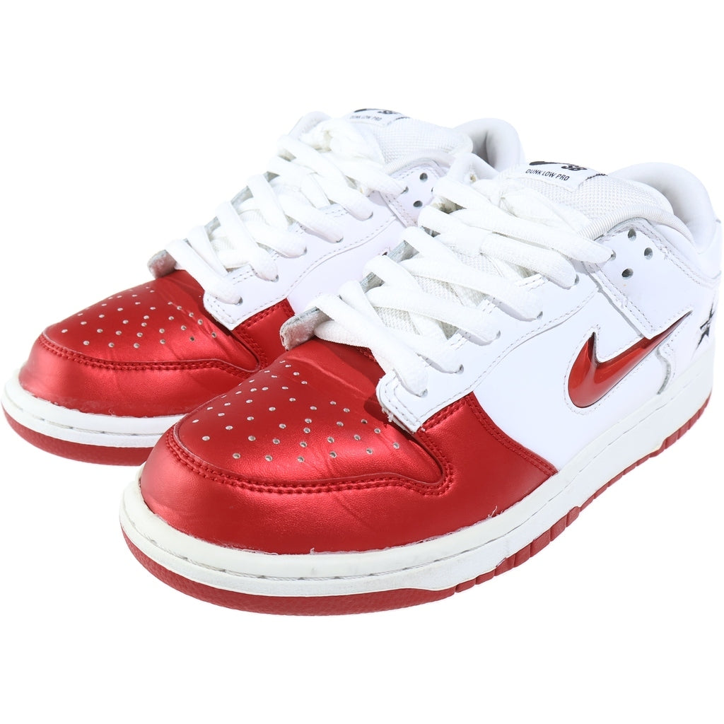 NIKE(ナイキ) 19AW ×SUPREME DUNK LOW Varsity Red White シュプリーム ダンクロー バーシティレッド ローカットスニーカーシューズ US9/27cm CK3480-600