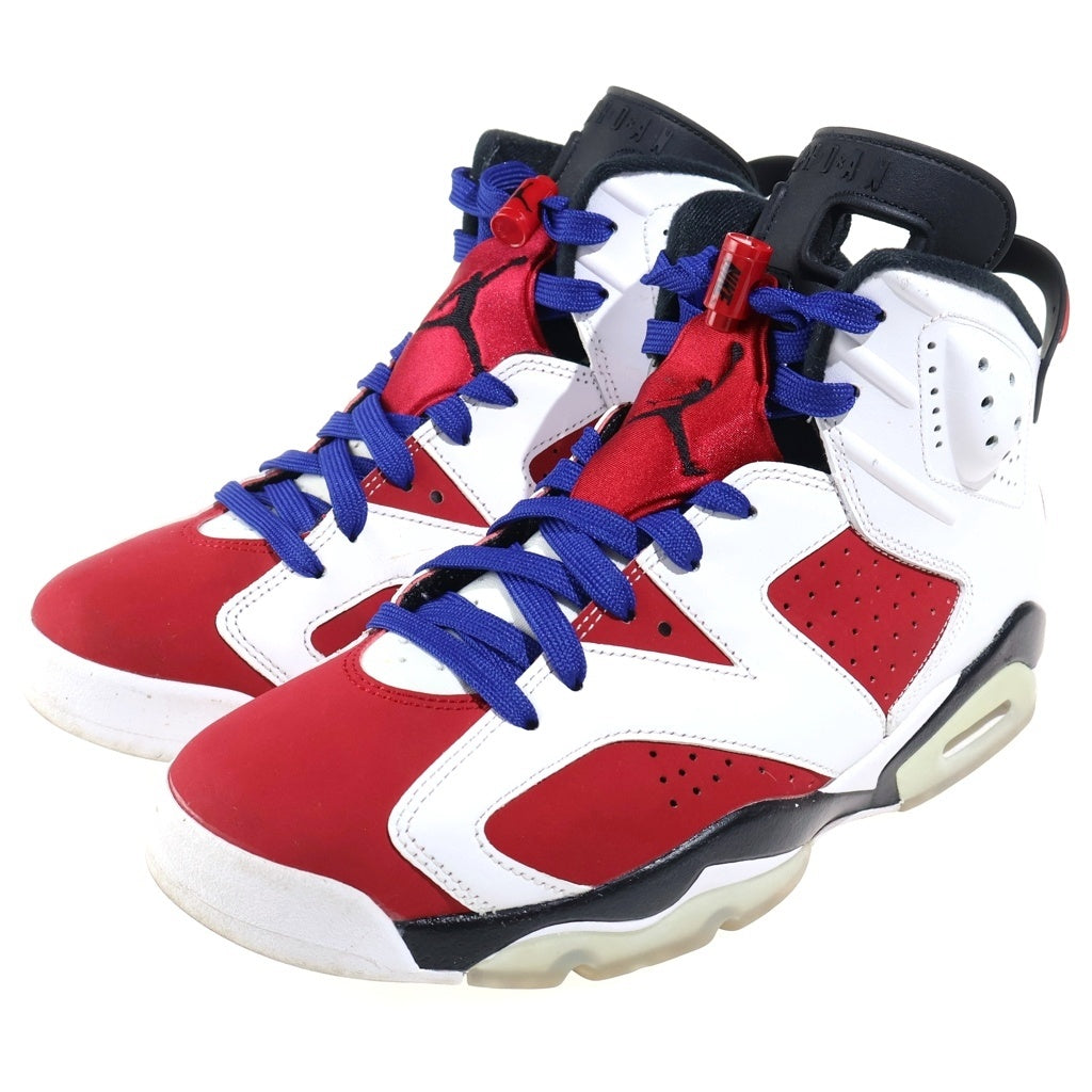 NIKE(ナイキ) AIR JORDAN 6 CARMINE (2021) エアジョーダン6 カーマイン ハイカットスニーカー ホワイト/レッド US9/27cm CT8529-106