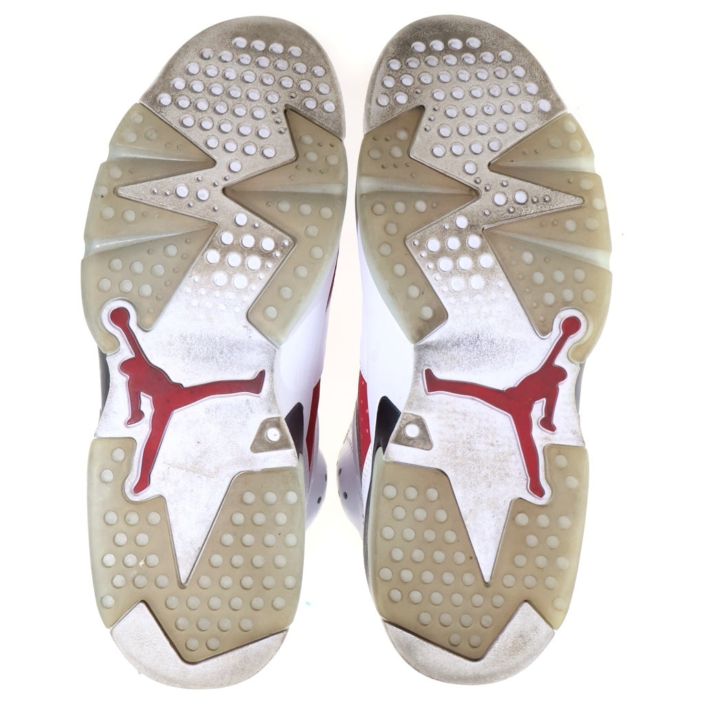 NIKE(ナイキ) AIR JORDAN 6 CARMINE (2021) エアジョーダン6 カーマイン ハイカットスニーカー ホワイト/レッド US9/27cm CT8529-106