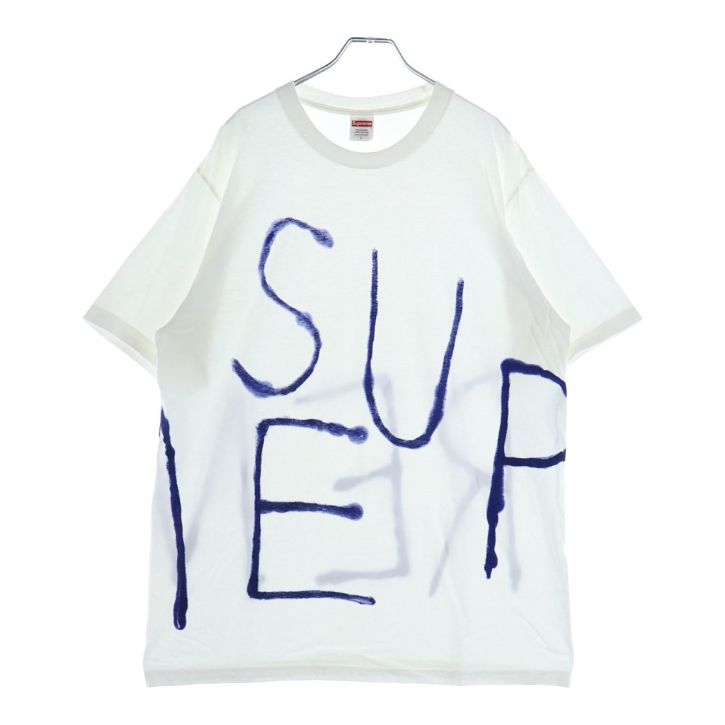 SUPREME(シュプリーム) 25SS Painted Tee ペイント クルーネック 半袖カットソー Tシャツ ホワイト
