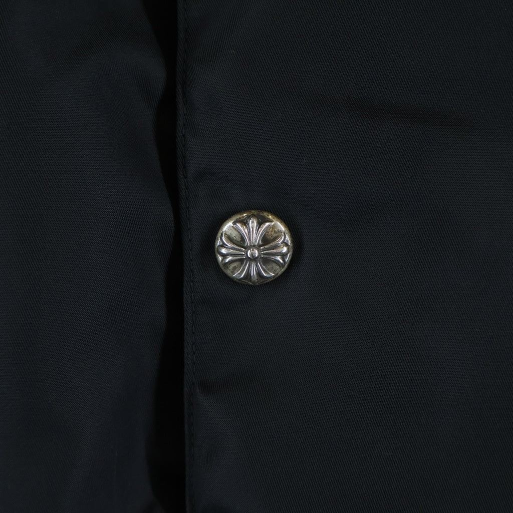 CHROME HEARTS(クロムハーツ) RIGGINS FBRC 英字プリントナイロンコーチジャケットブルゾン ブラック