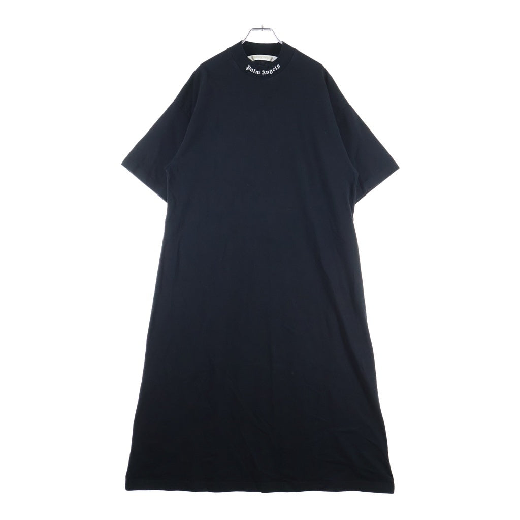 Palm Angels(パームエンジェルス) T-Shirt Dress コットンロングTシャツワンピース ドレス ブラック PWDE001C99JER002 レディース