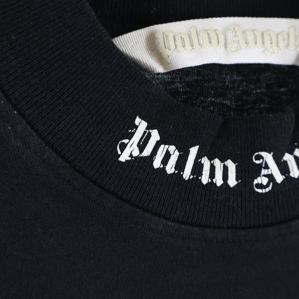 Palm Angels(パームエンジェルス) T-Shirt Dress コットンロングTシャツワンピース ドレス ブラック PWDE001C99JER002 レディース